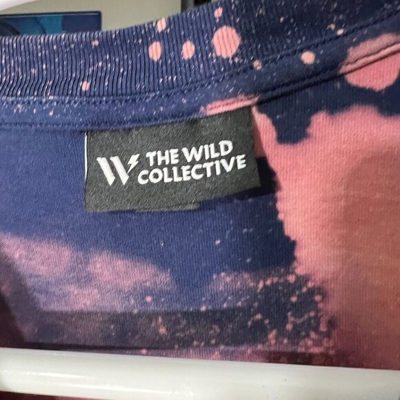 Denver Broncos Reworked Graphic T-Shirt Short Sleeve Bleach Bomb Navy Mens Sz S - Picture 5 of 6